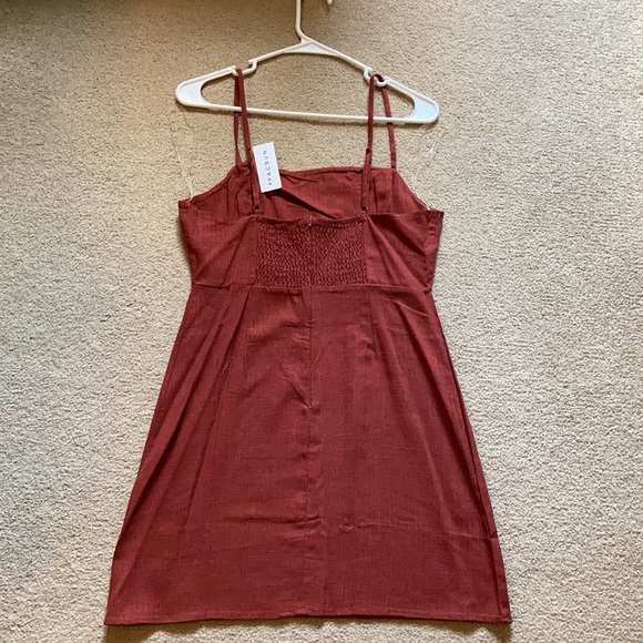 NWT Kendall and Kylie rust color dress - Picture 3 of 3